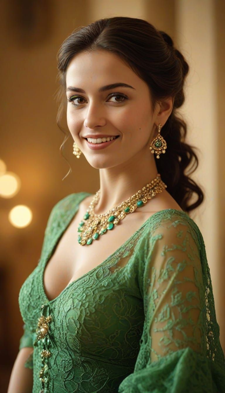 Flamenco Dancer in Traditional Dress: Vintage Film Style