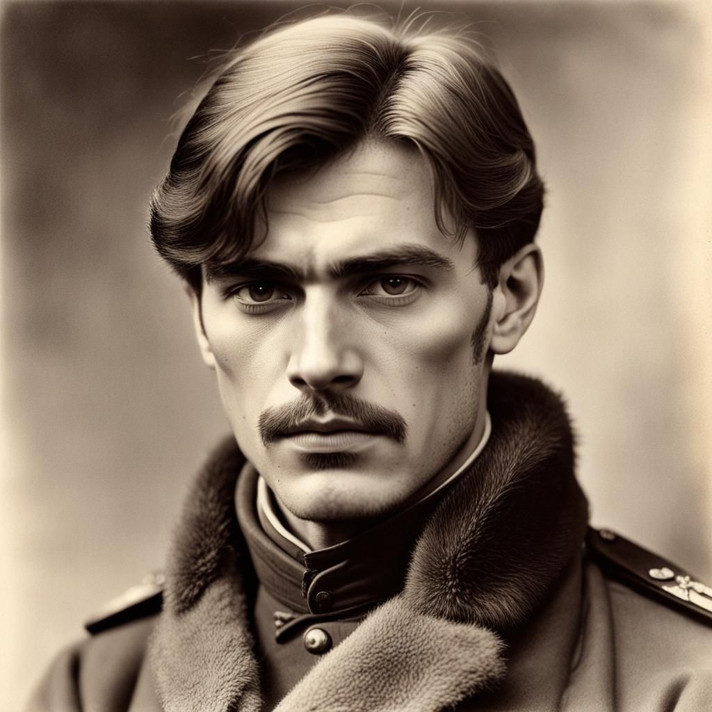 Portrait of Yuri Zhivago During Russian Revolution