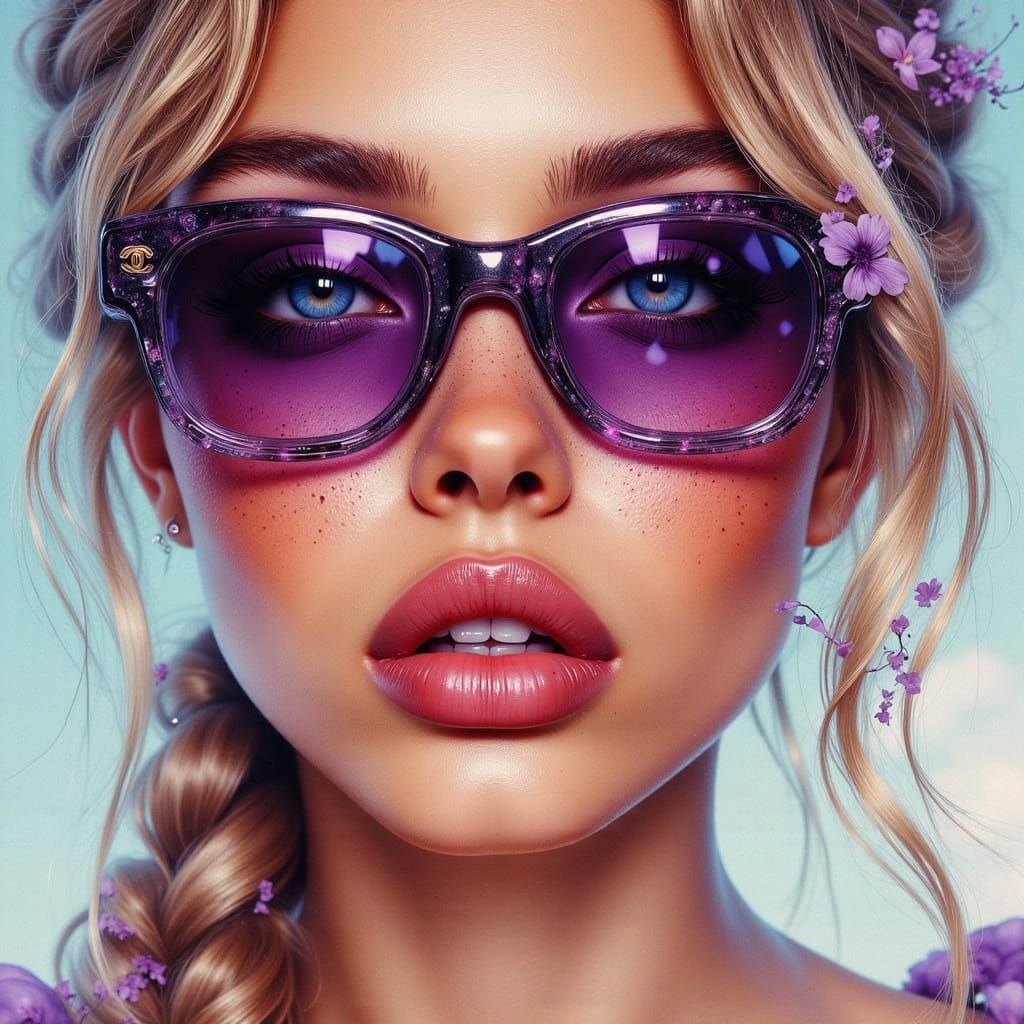 Sassy Woman Portrait in Heavy Metal Comic Style