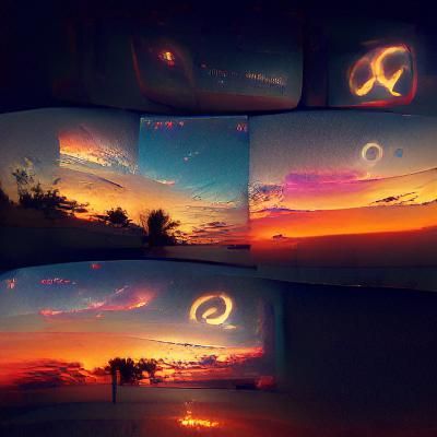 AI Generated Infinite Sunsets