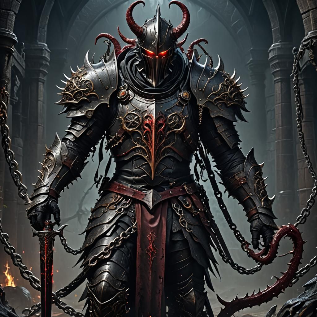 Dark Fantasy Monster Knight Movie Poster