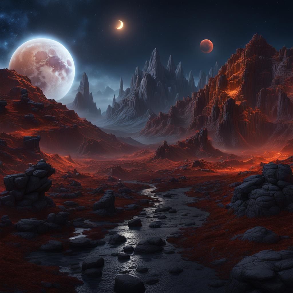 Detailed Lunar Eclipse in Deep Color