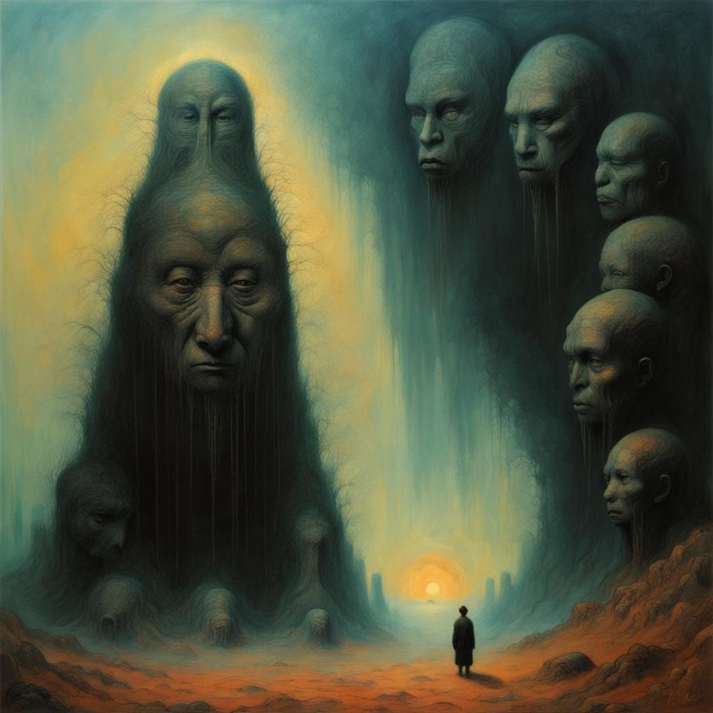 Fong Sai-Yuk in Beksinski Style