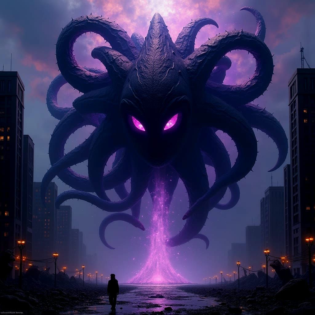 Hyperdimensional Creature Emerges in Dystopian Universe