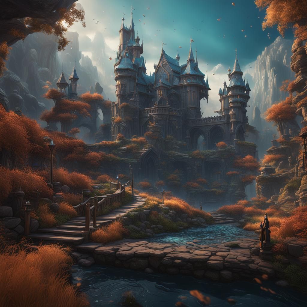Detailed Matte Painting of Mikaela in Fantasy Art Style