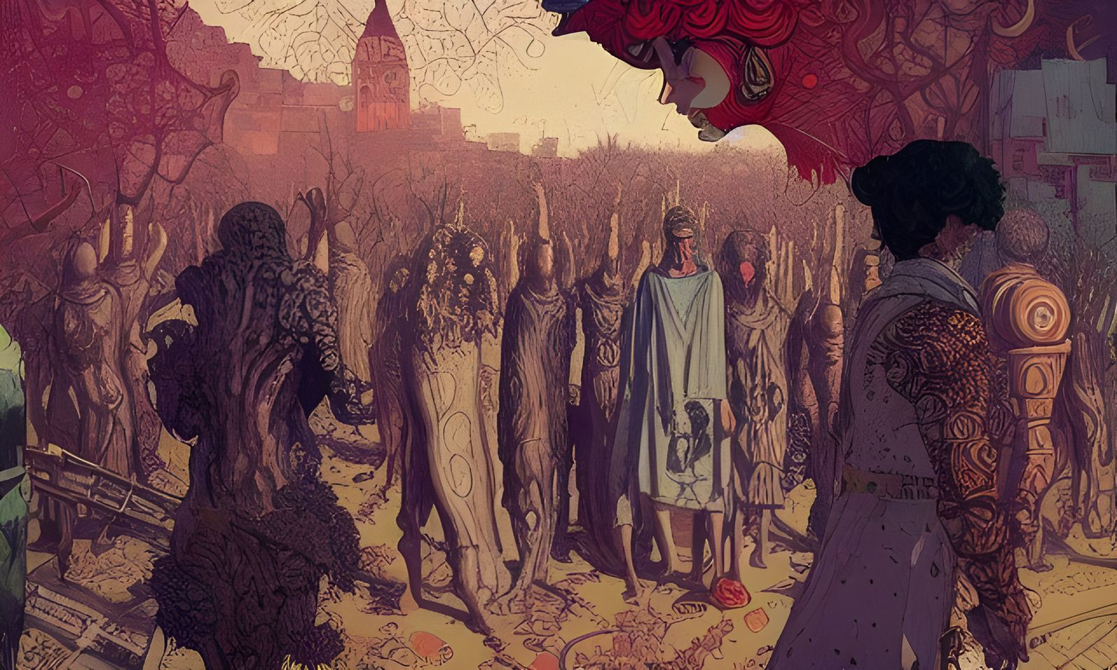 Macabre Dionysus Cult in an Isometric Wonderland