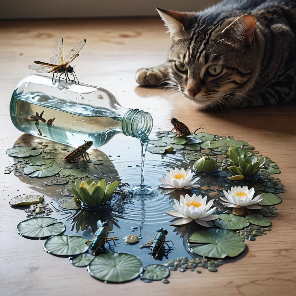 A little pond for kitty