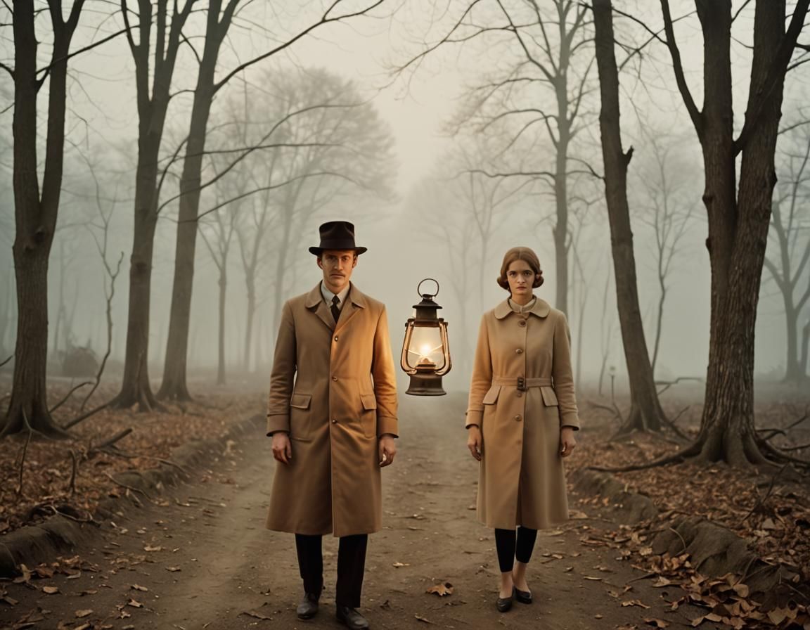 Phantasmagorical Lantern in Apocalyptic Landscape