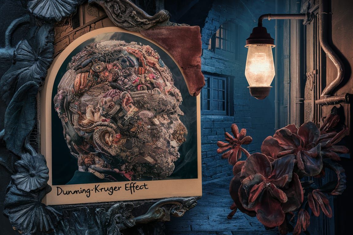 Semisculptural Collage in Gaslit Diorama