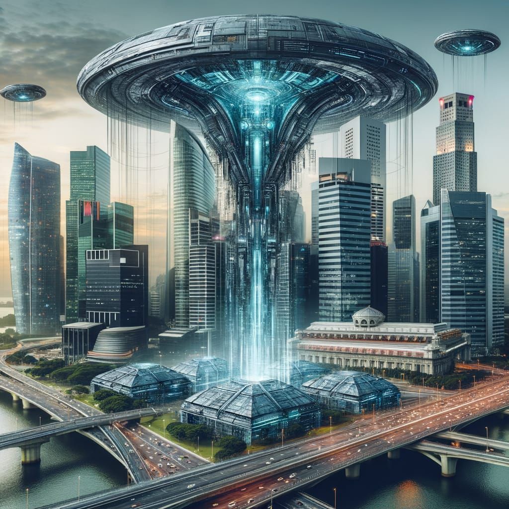 architecture extraterrestres futuristes.