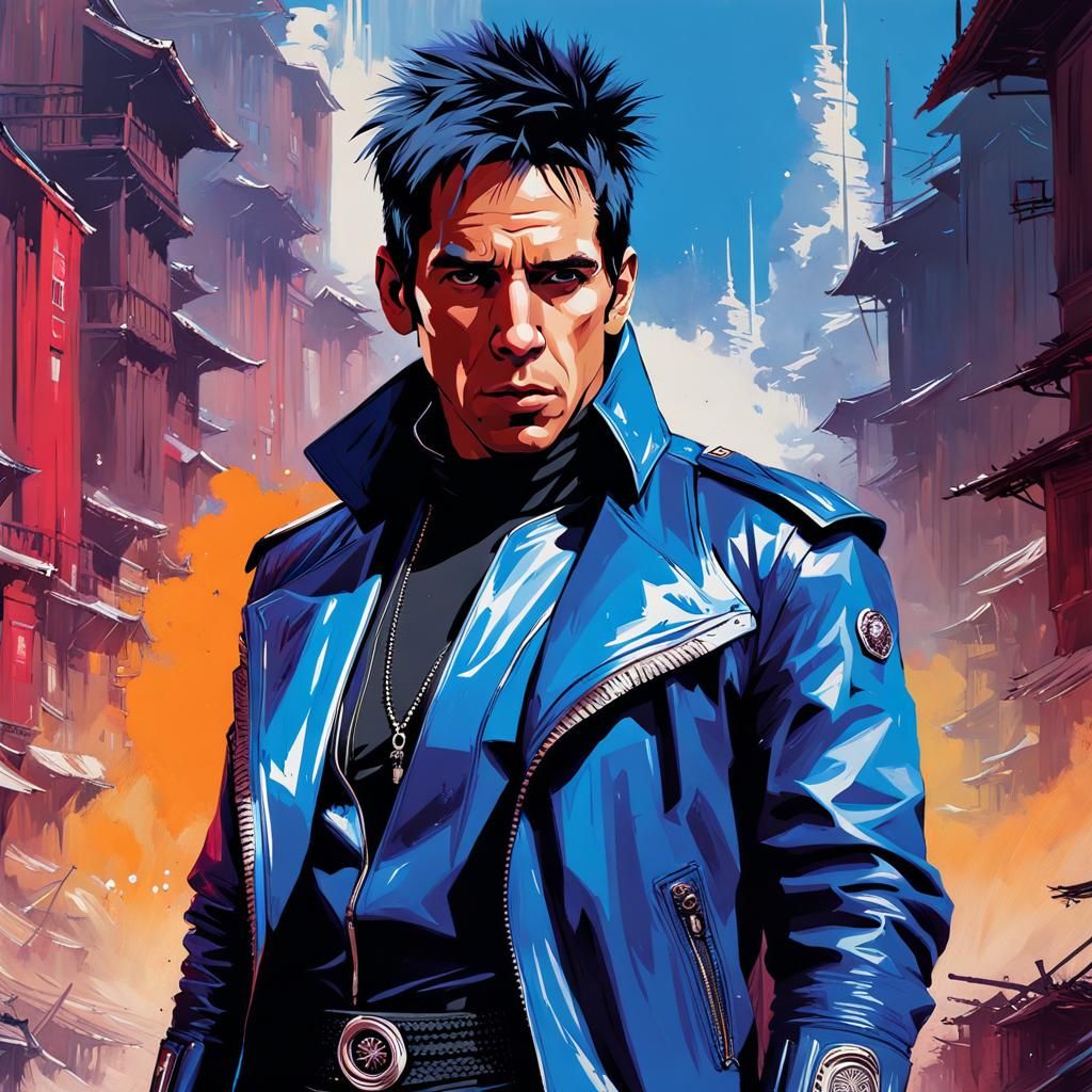 Derek Zoolander: Liquid Gouache Fantasy Portrait