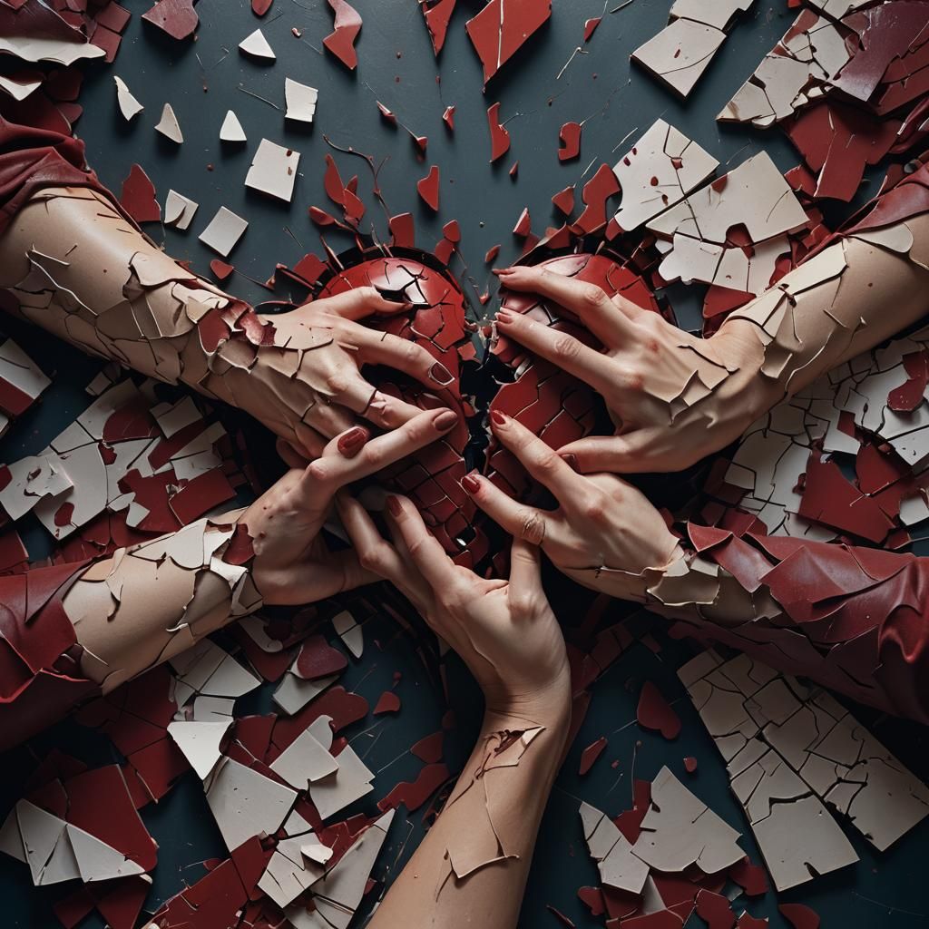 Mending a Broken Heart: A Surreal Matte Painting