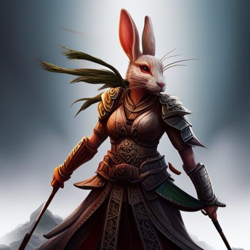 female rabbit samurai