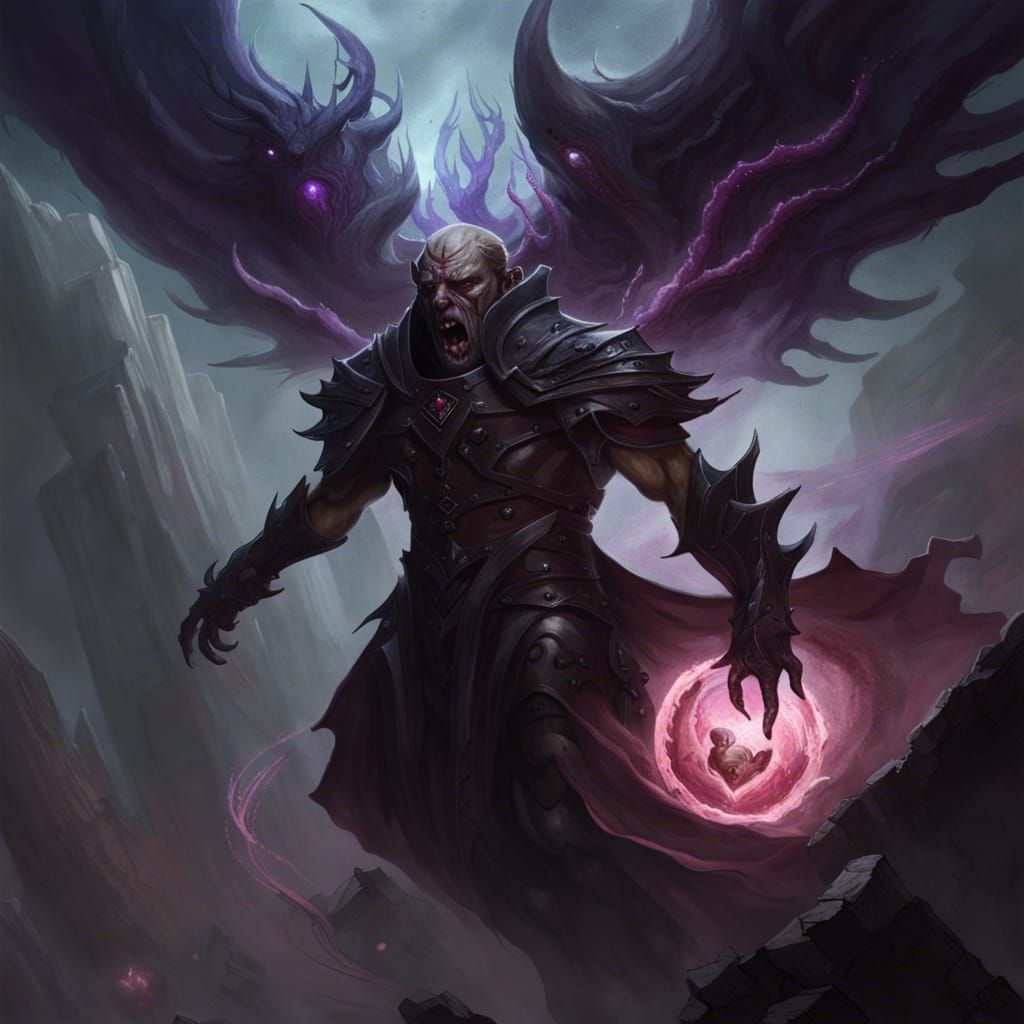 Voidwalker Tyrant Xerathos: Dark Fantasy Concept Art