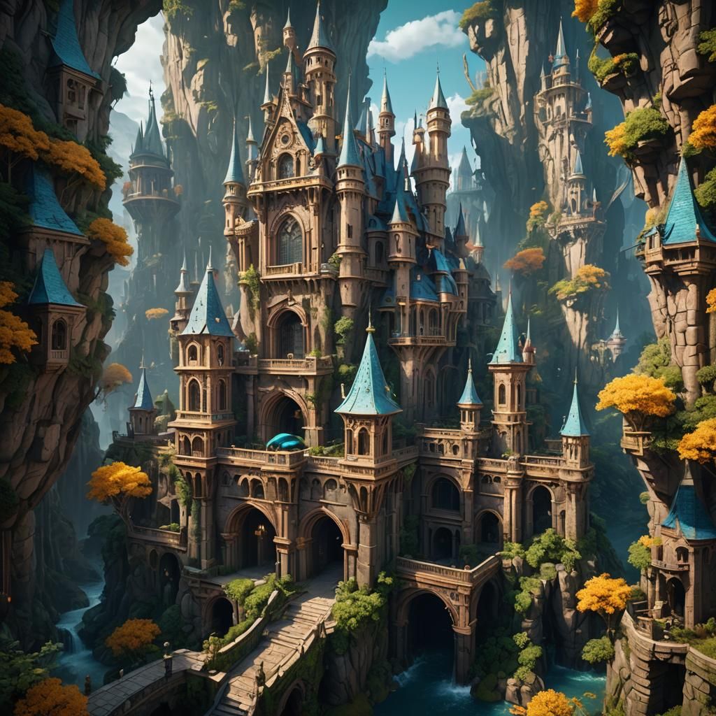 Fantastical Matte Painting with Deep Color and Details