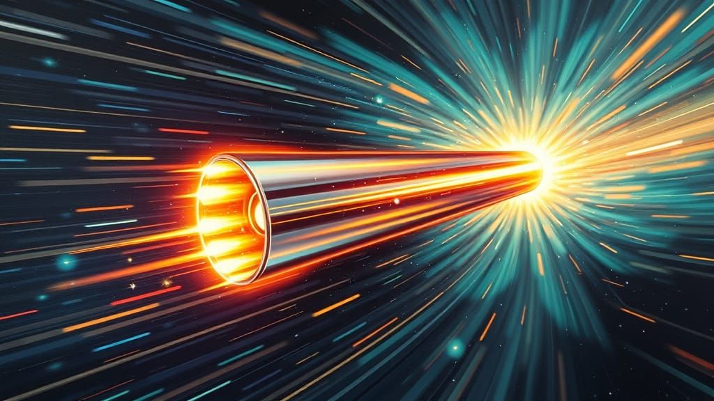 Surreal Cosmic Vortex in Vibrant Impasto Oil Painting