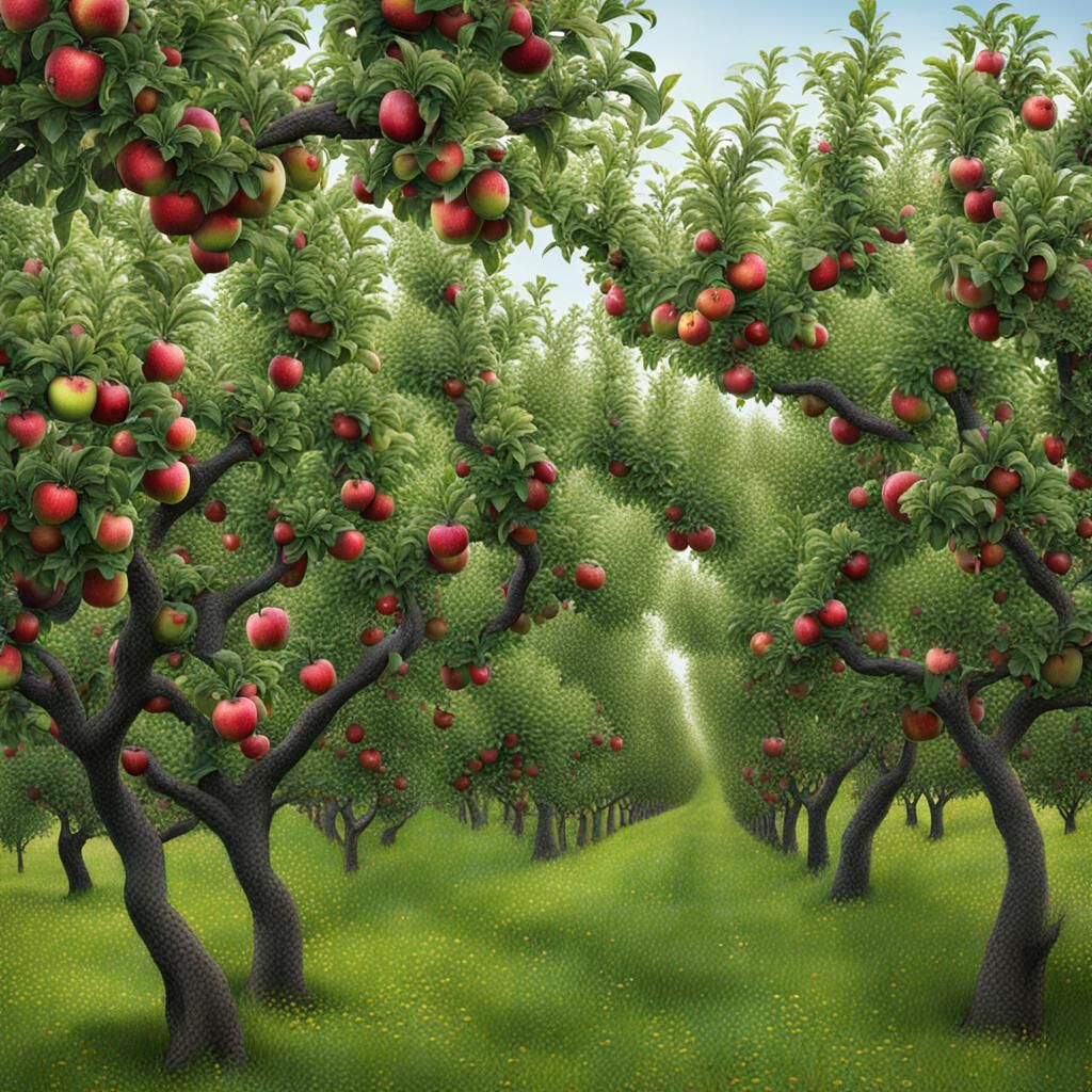 AI Generated Apple Trees