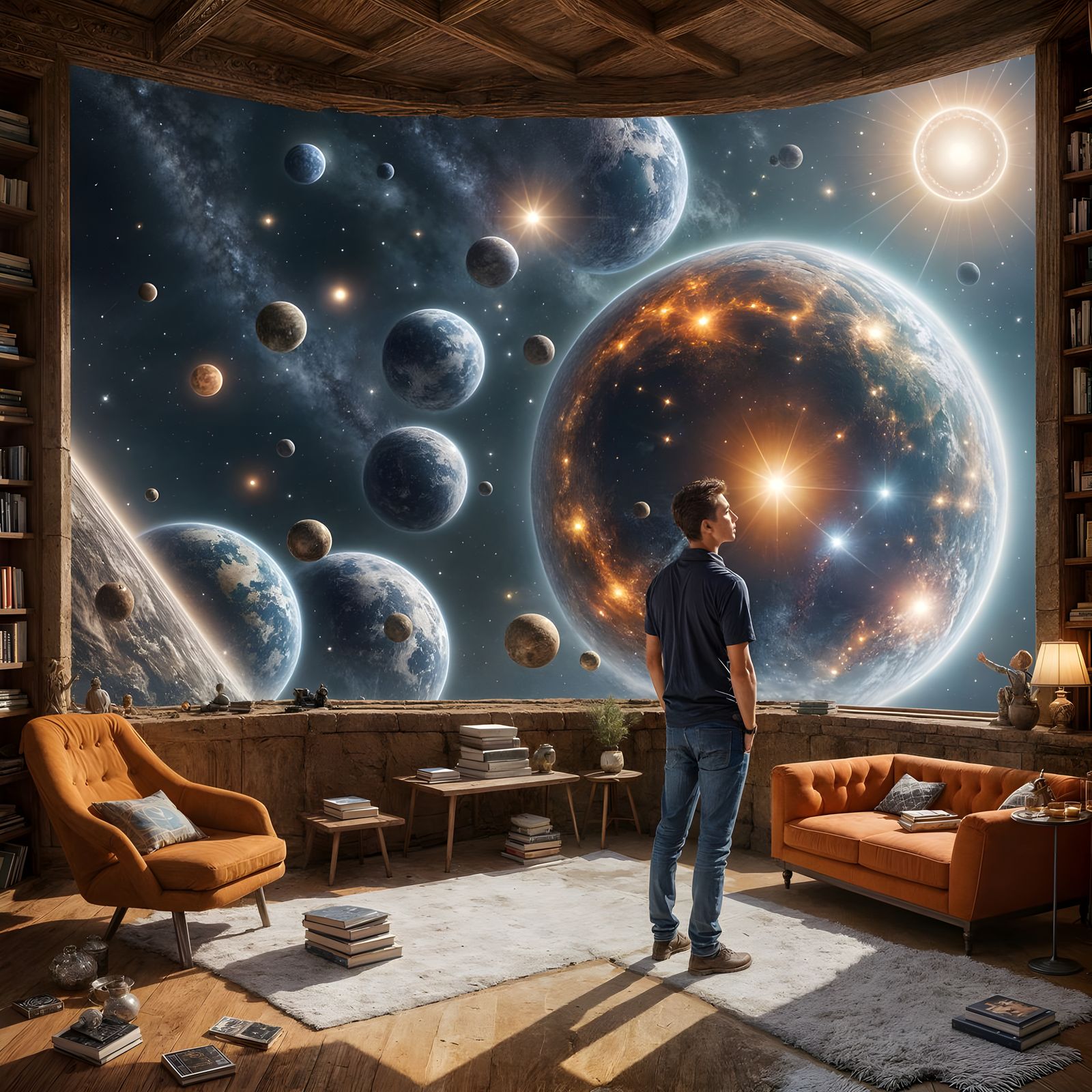 Gazing Upon Infinity in Digital Art