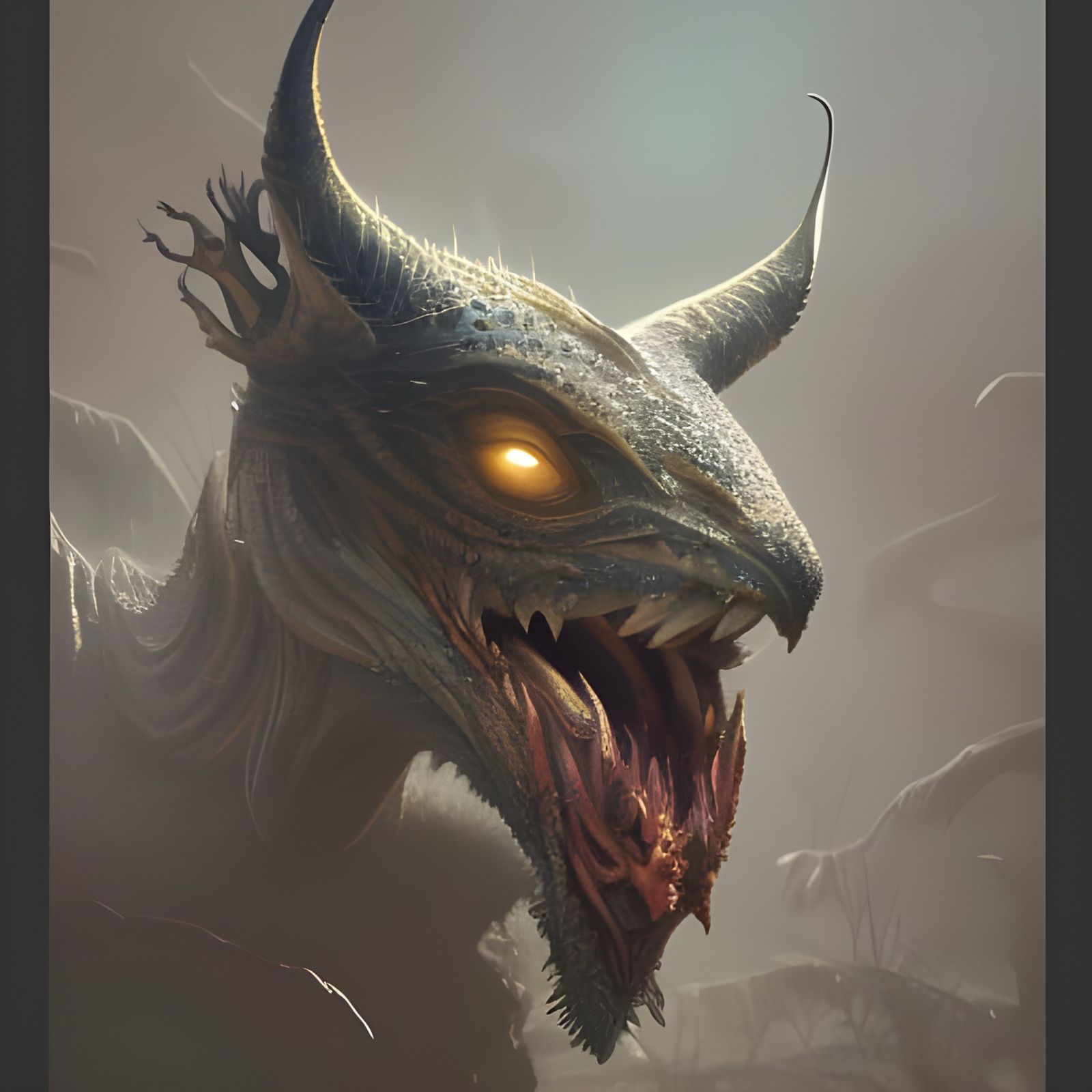 Gothic Fantasy Animal in Photorealistic Style