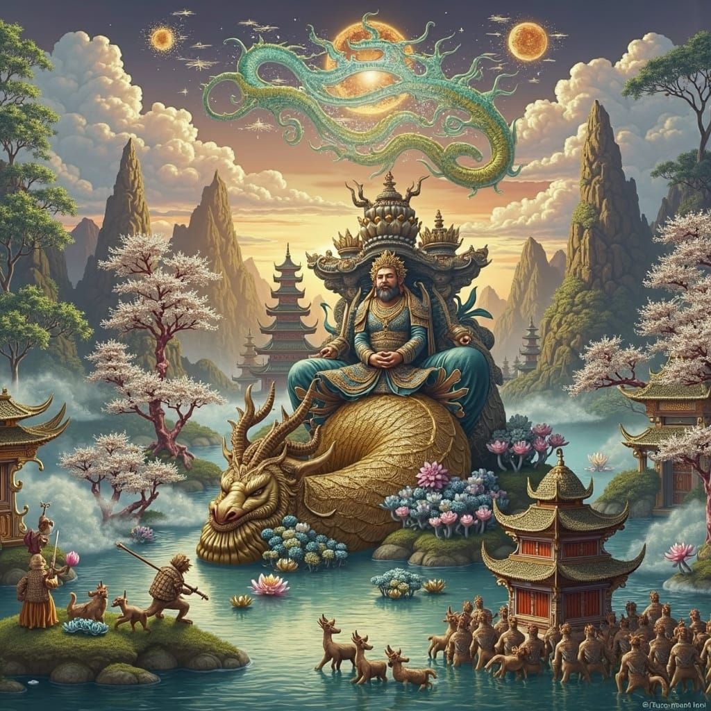 Vietnamese God Inspires Viking Warriors in Fantasy Art