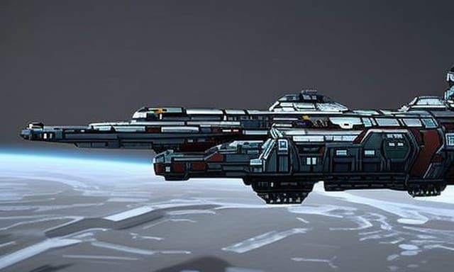 Halo Inspired UNSC Destroyer Warship Concept Art
