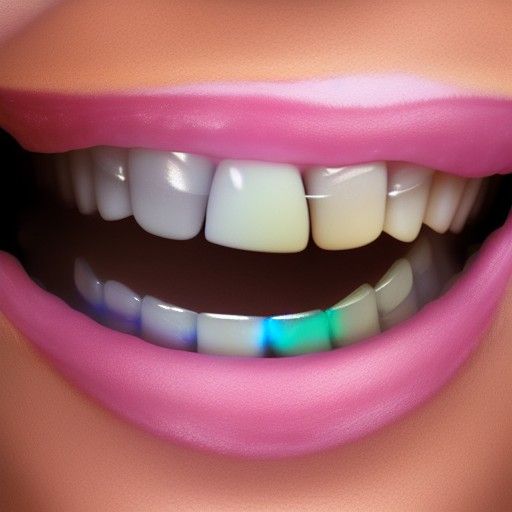 Iridescent Teeth Bagel: Detailed Matte Painting