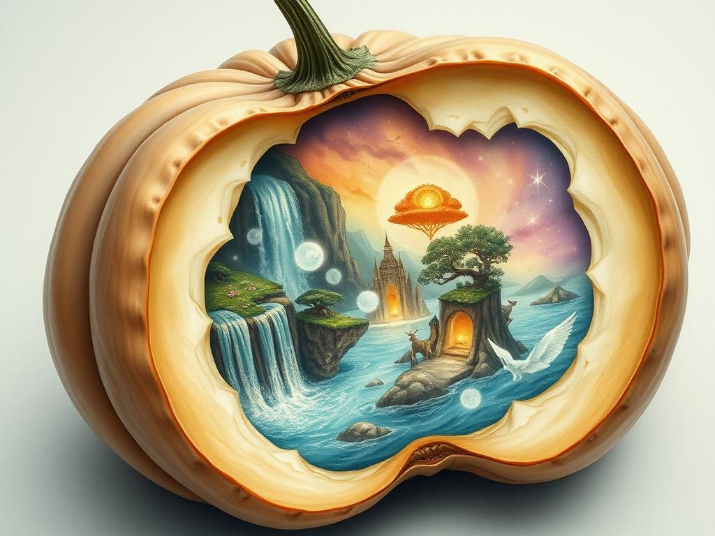 Gourd Portal to a Mystical Dreamlike Realm