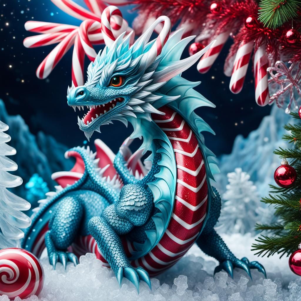 Candy Cane Dragon