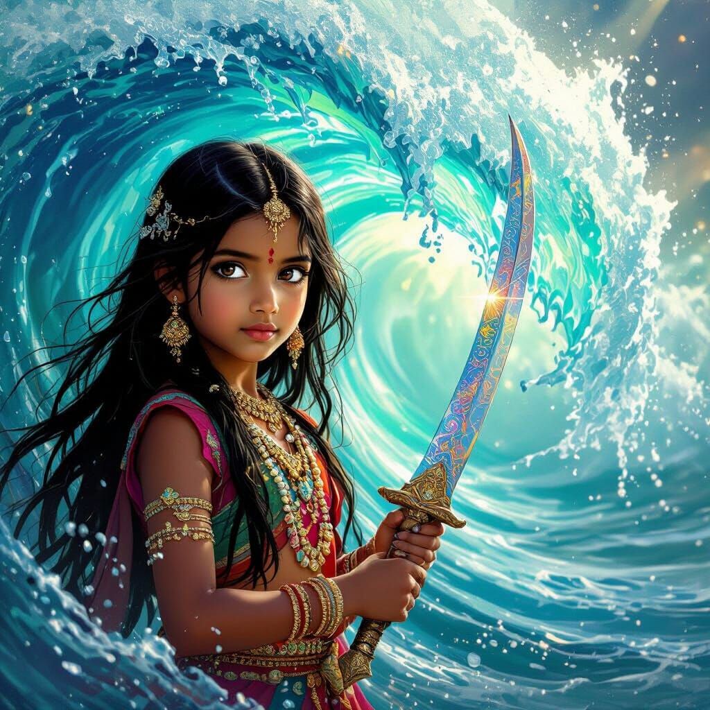 Indian Water Princess with Ceremonial Dagger