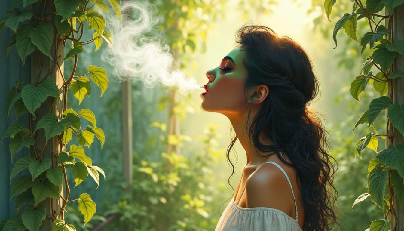 Green House Emitting Smoke