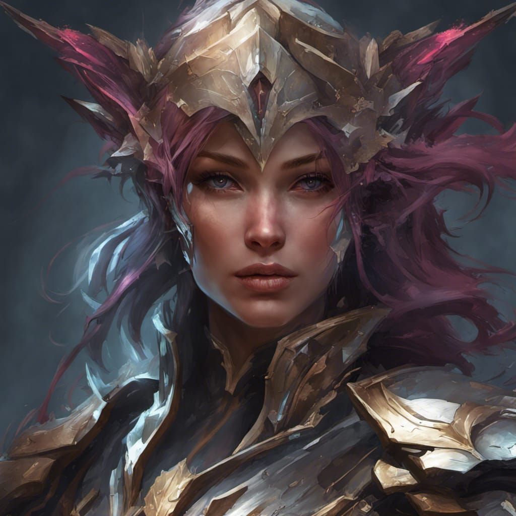 Hyperdetailed Portrait of Dark Paladin in Unreal Engine 5