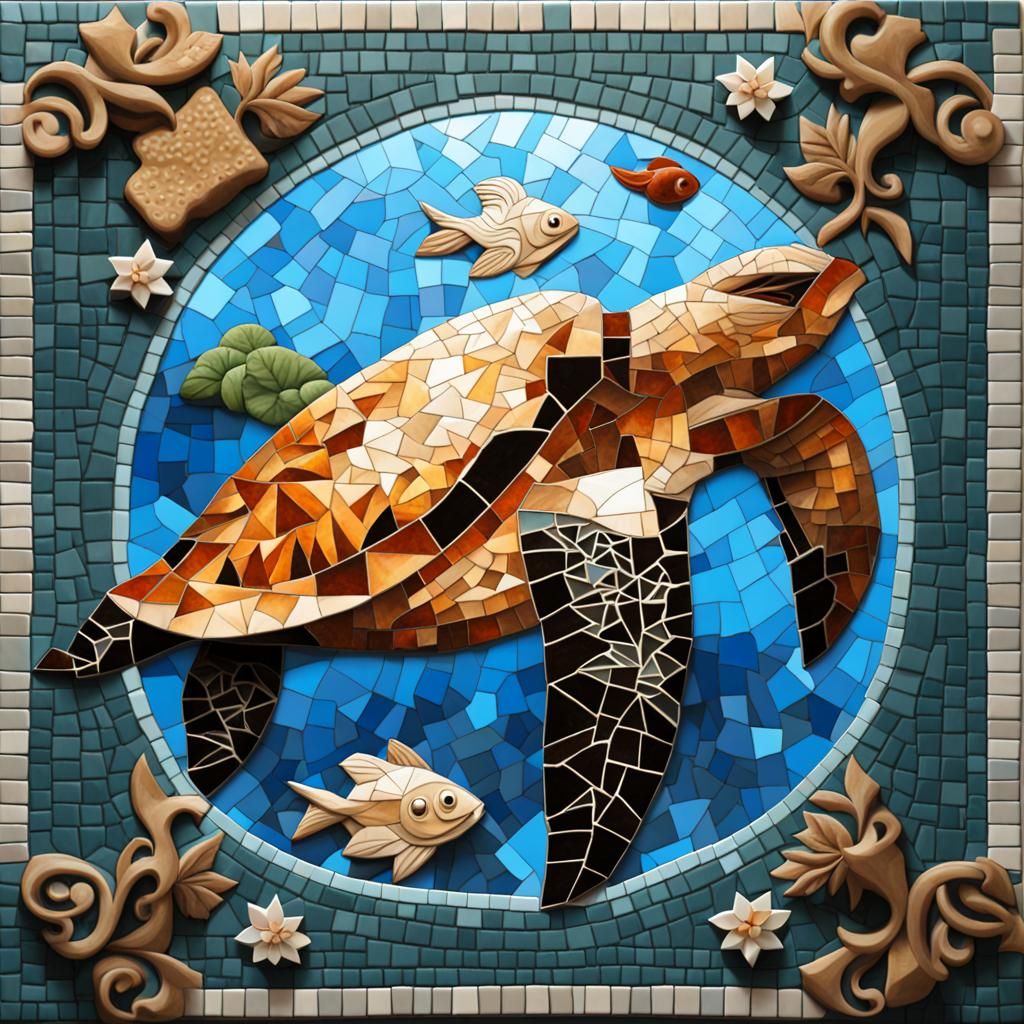 Colorful Tile Mosaic Art