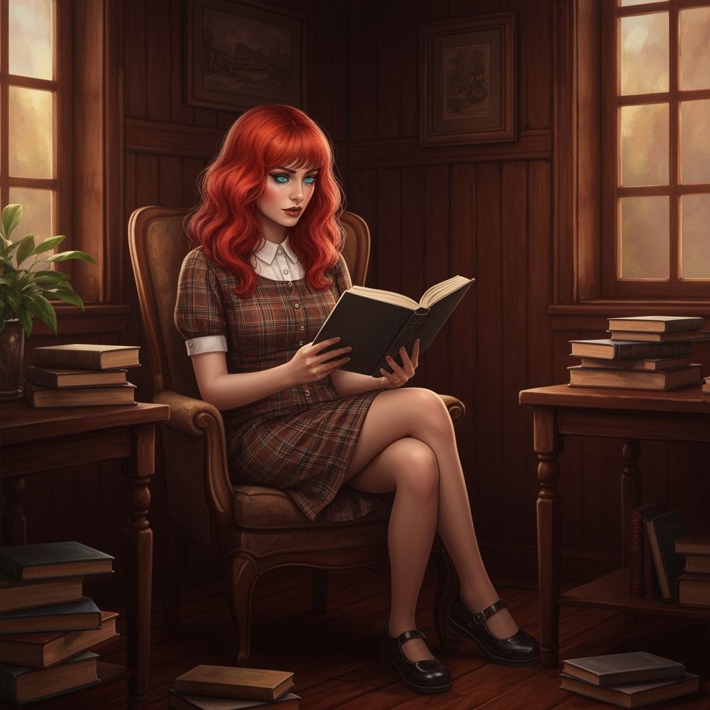 Cozy Reading Corner in Digital Matte Painting Style