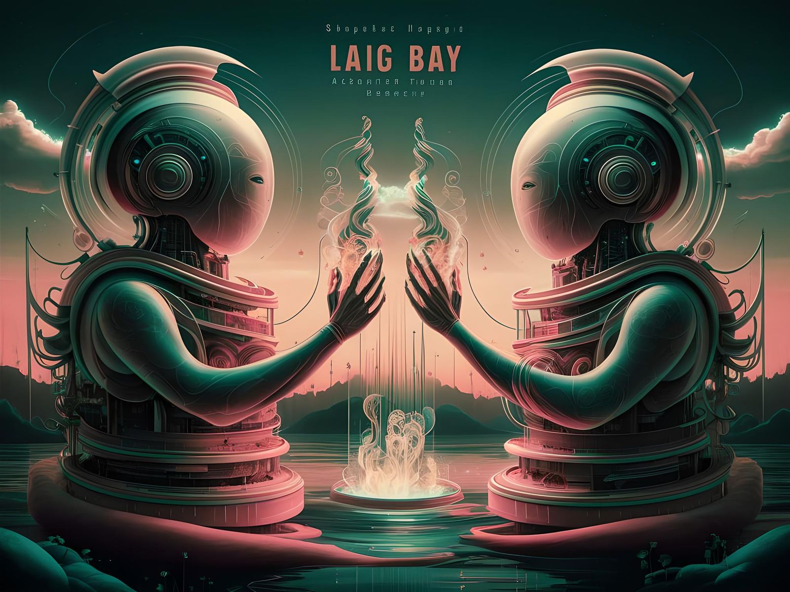 Algorithmic Entities in Utopian Paradise: Digital Art