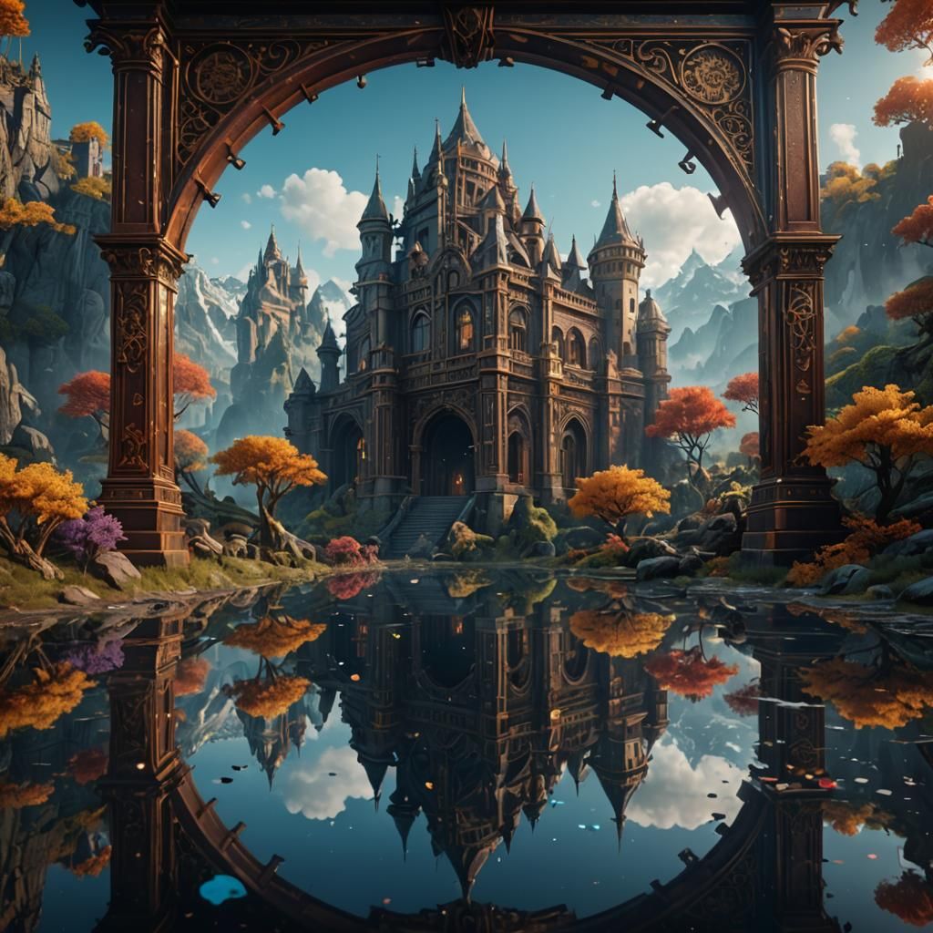 Surreal Reflection Reveals a Divergent Reality