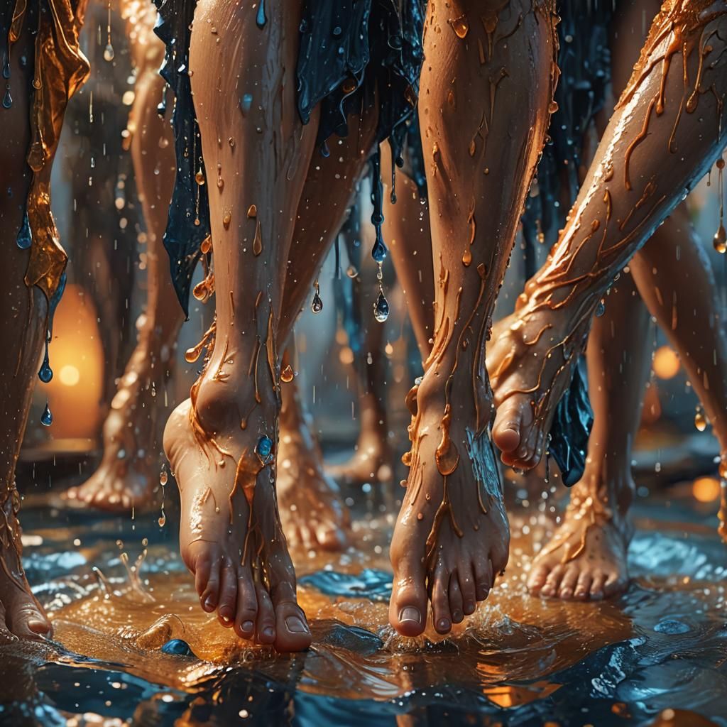 Detailed Fantasy Art of Women's Feet