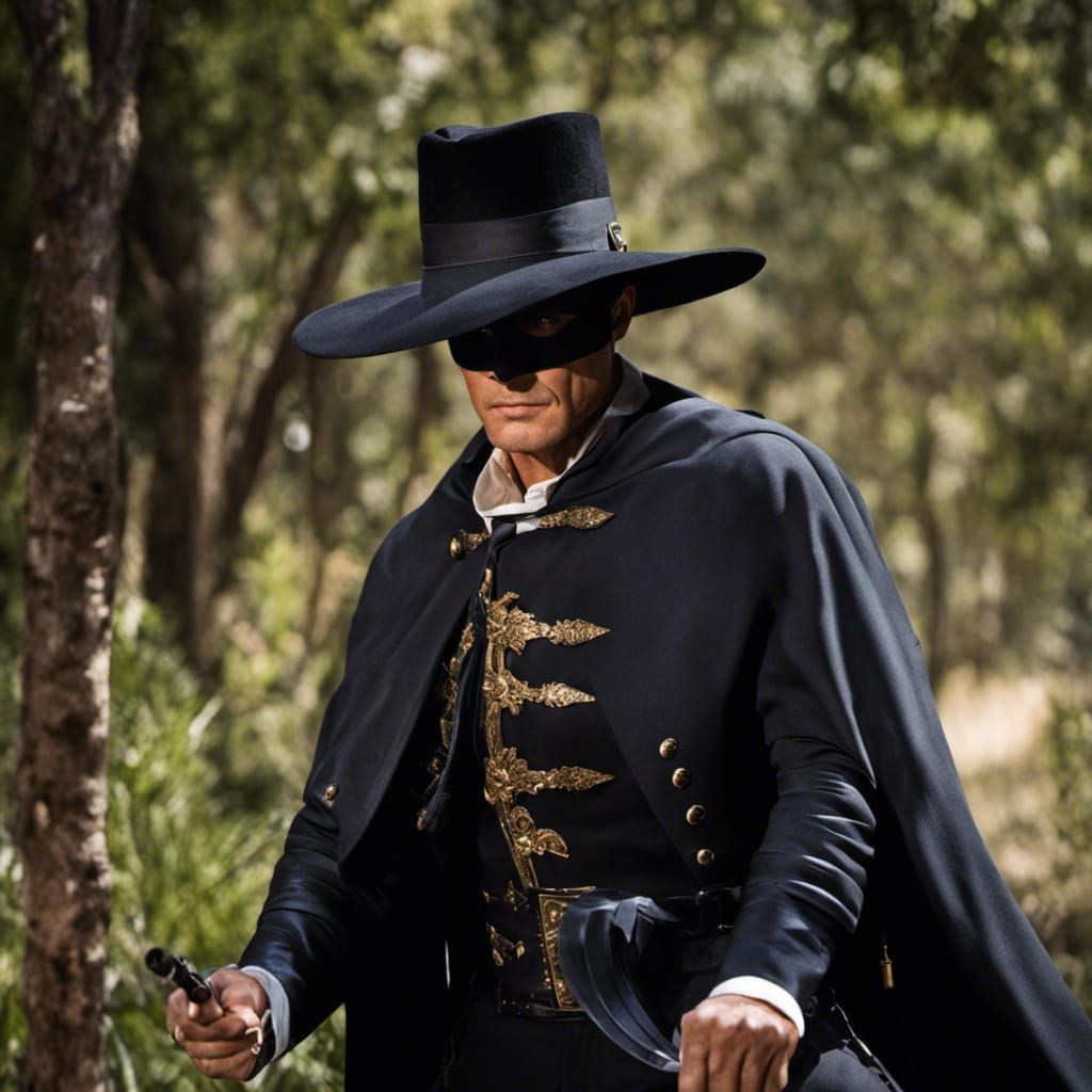 Zorro Portrait in Sinister Horror Style