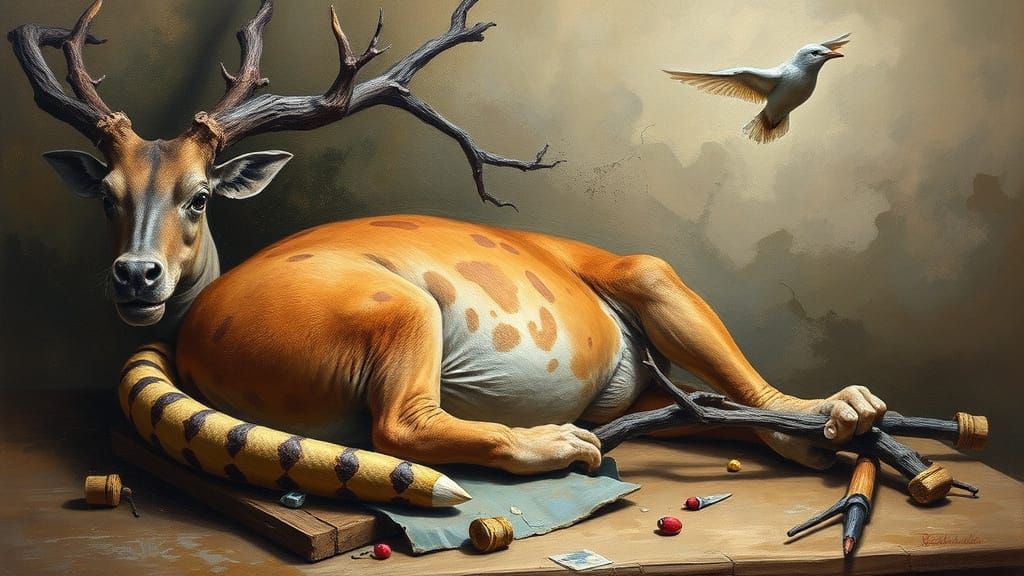 Dreamy Study Life: Oil Painting by Gurney