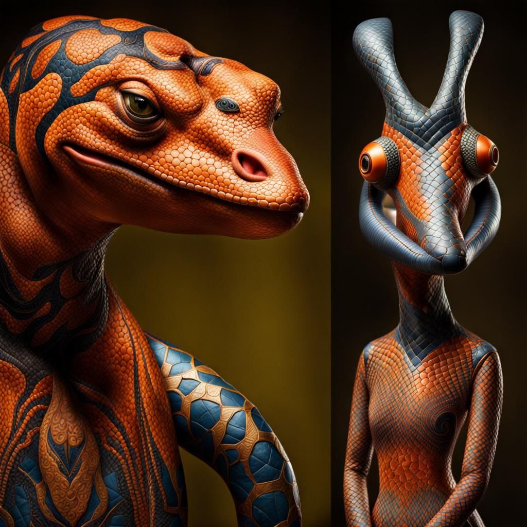 Surreal Alien Restaurant Celebration in Magical Realism