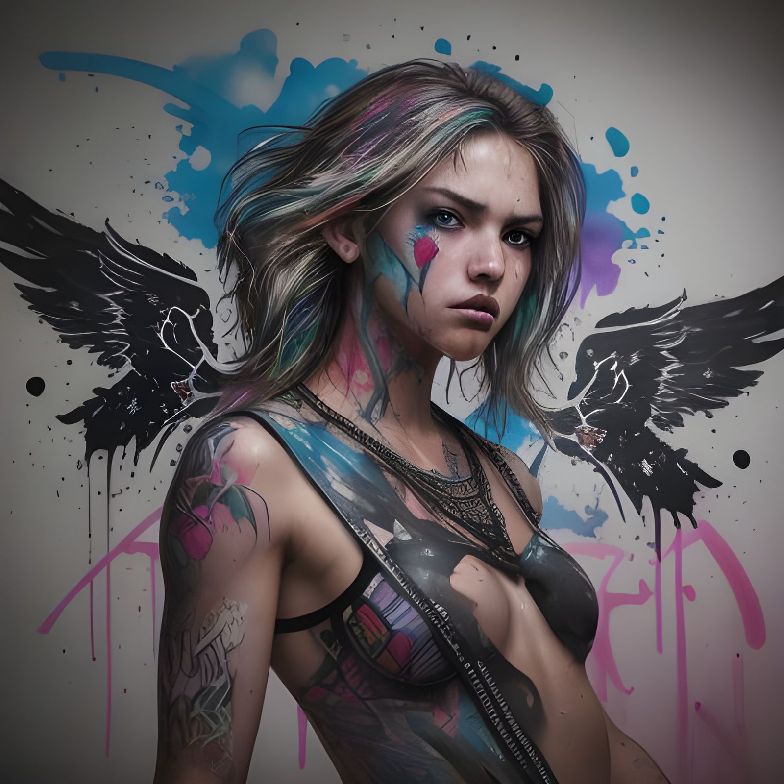 Empowering Graffiti Watercolour Art in HDR