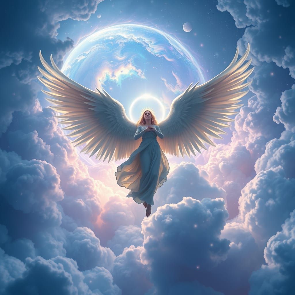 Angel Descends in Whispers of Wonder