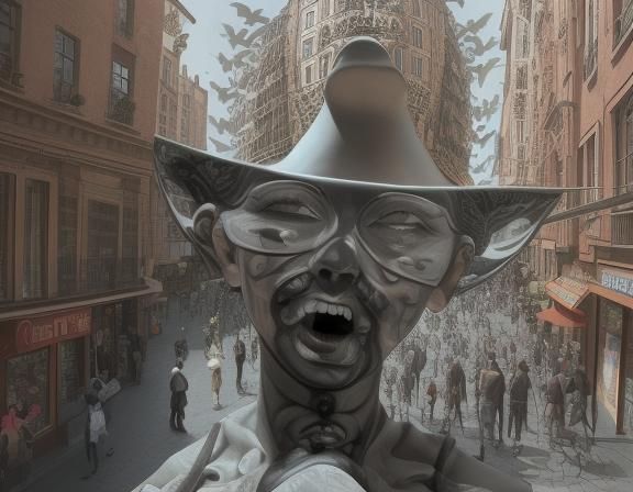 Surreal Cityscape Inspired by Masters of Surrealism