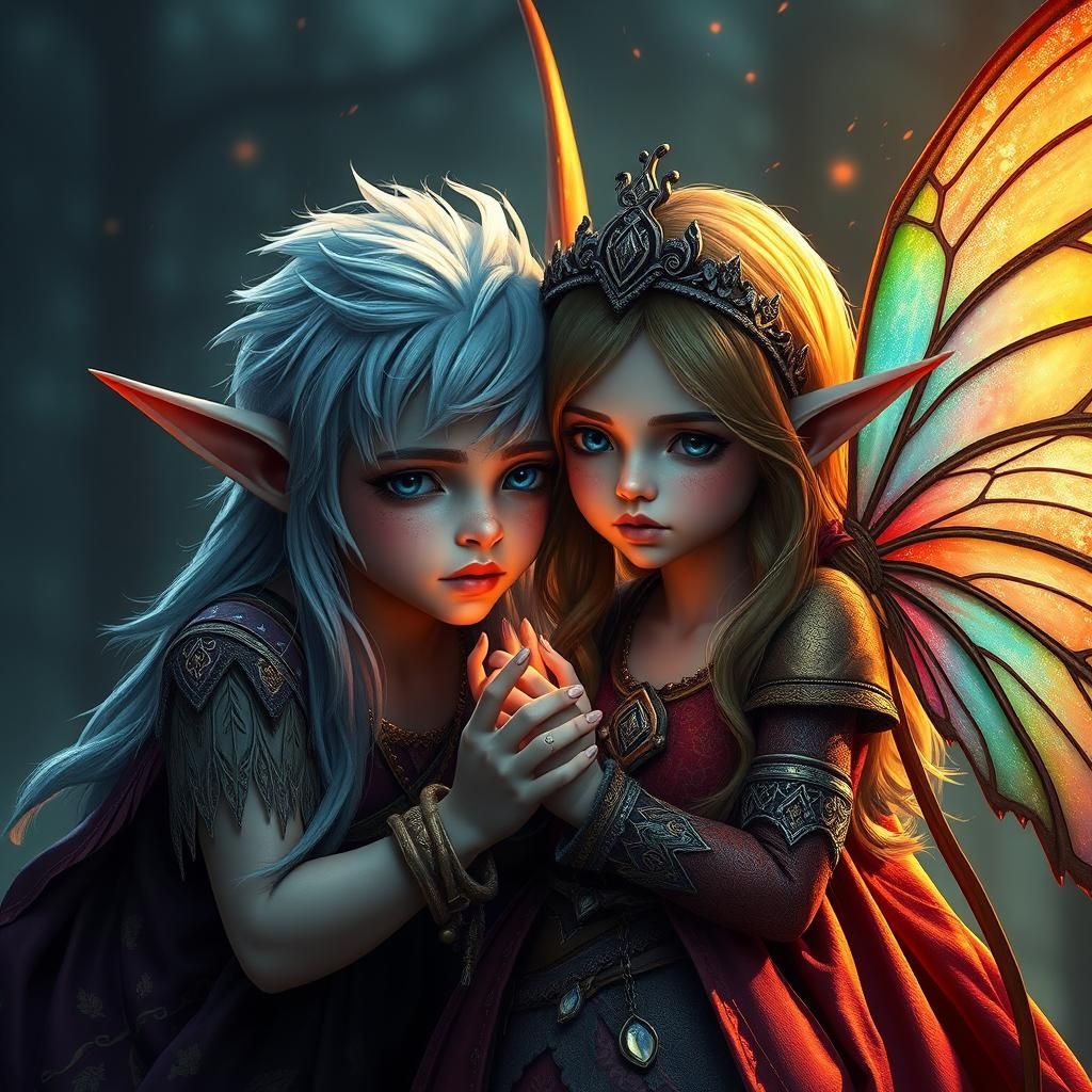 Elves, Child, and Fairy in Detailed Fantasy Art