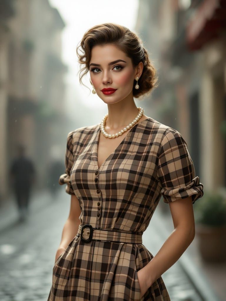 Morning Serenity on Cobbled Streets