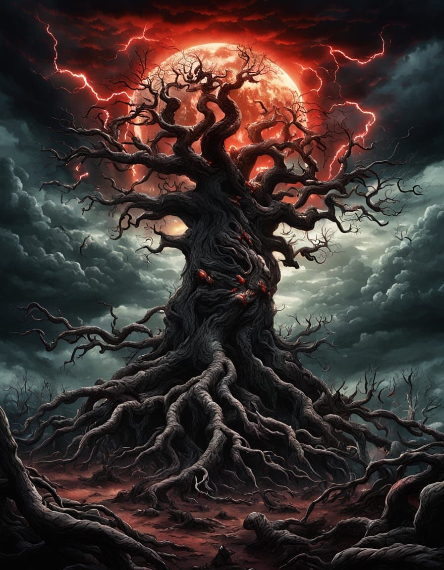 Mutated Earth: Apocalyptic Dark Fantasy Landscape