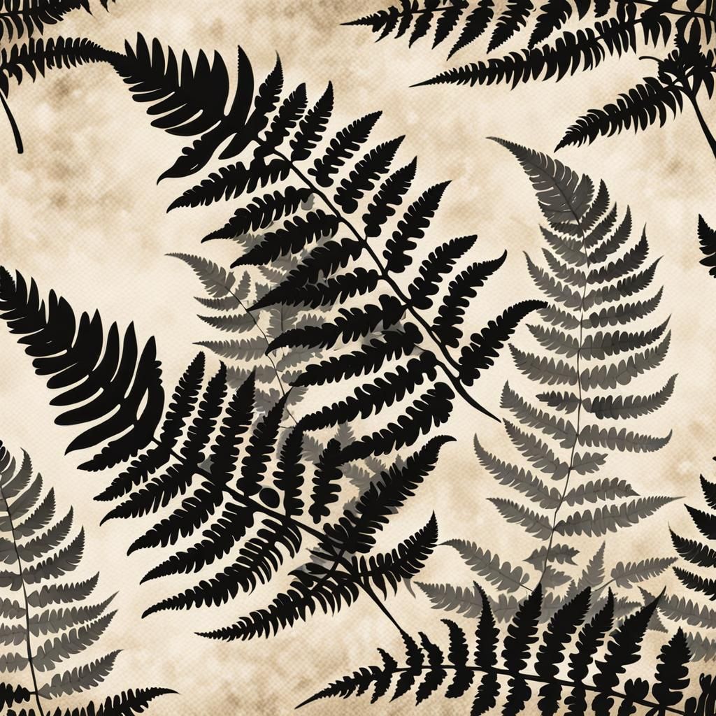 Fern Leaf Calligraphy on Parchment