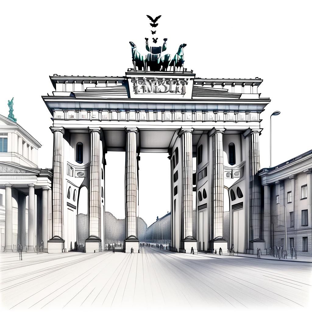 Bleistift Brandenburger Tor