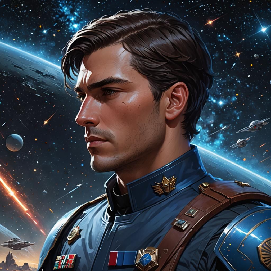 Galactic Republic Officer in Triadic Colors