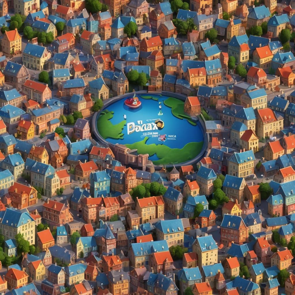 Europe: Pixar-Style 3D Digital Art