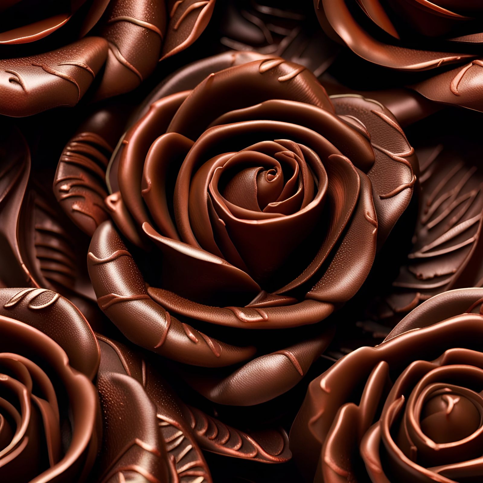 Spectacular Hyperrealistic Chocolate Rose in High Definition
